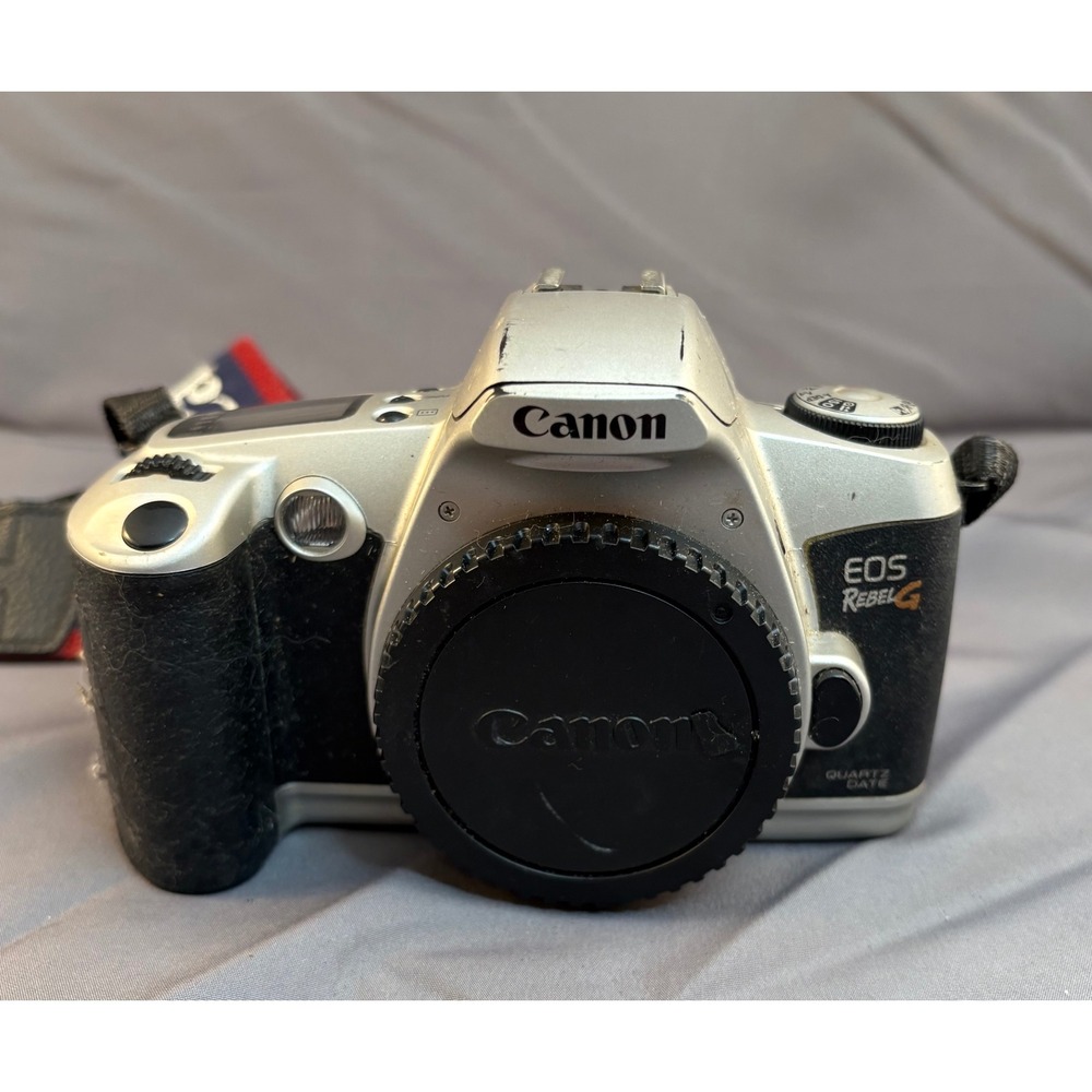 Canon EOS Rebel G 35mm SLR Film Camera Body Silver Quartz Date 1828992